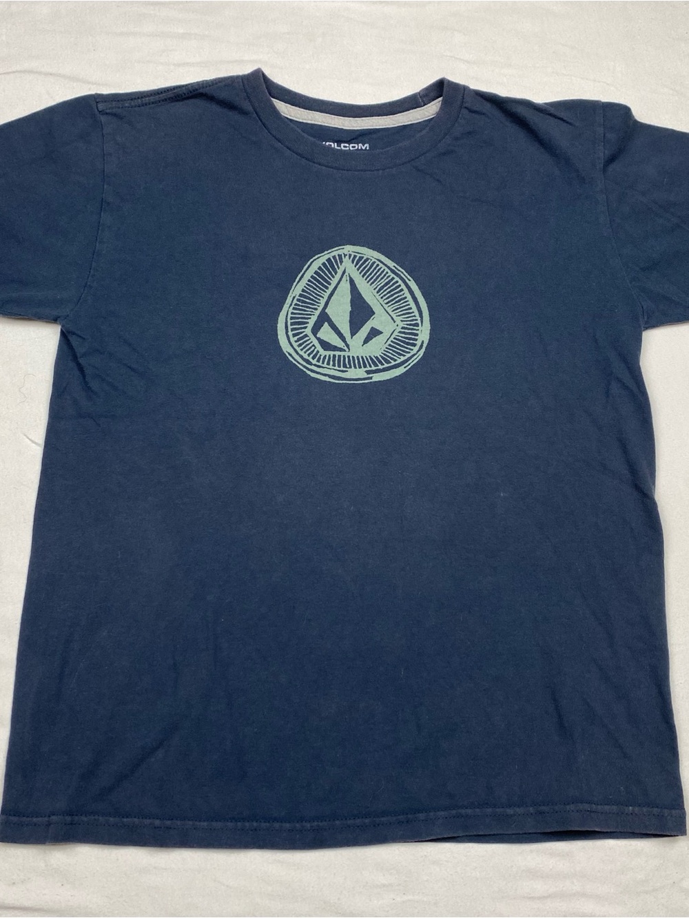 Volcom Navy T-shirt with Mint Logo